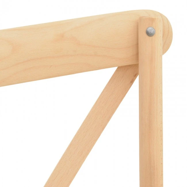 Dylon pakoworld stackable chair unpainted beech wood-rattan seat 48x52x89cm