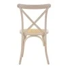 Chair Dylon pakoworld stackable white wash beech wood-rattan natural seat 48x52x89cm