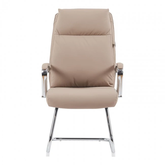 Visitor chair Siquel I pakoworld pu in cappuccino color 58x62x105cm