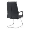 Visitor chair Siquel I pakoworld pu in black color 58x62x105cm