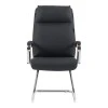Visitor chair Siquel I pakoworld pu in black color 58x62x105cm