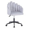 Swivel work chair Manole pakoworld grey fabric  57x50x77-87cm