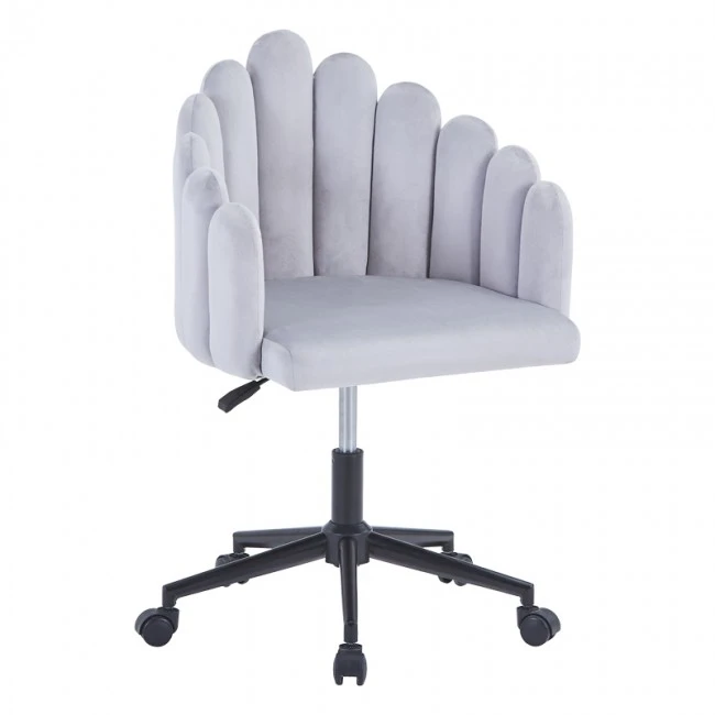 Swivel work chair Manole pakoworld grey fabric  57x50x77-87cm