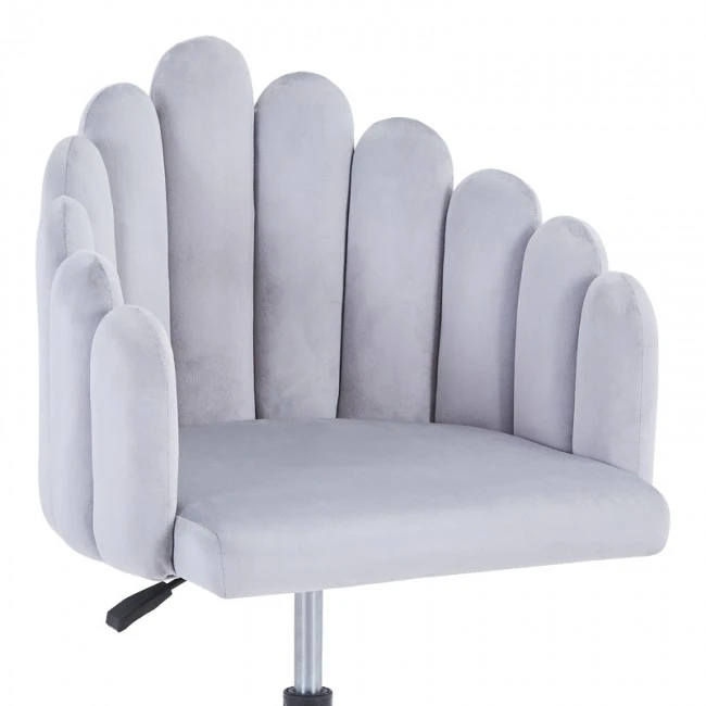 Swivel work chair Manole pakoworld grey fabric  57x50x77-87cm