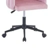 Swivel work chair Manole pakoworld rotten apple velvet  57x50x77-87cm