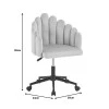 Swivel work chair Manole pakoworld rotten apple velvet  57x50x77-87cm
