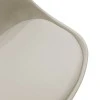 Καρέκλα Gaston pakoworld PP-PU γκρι-φυσικό πόδι 48x55x83εκ