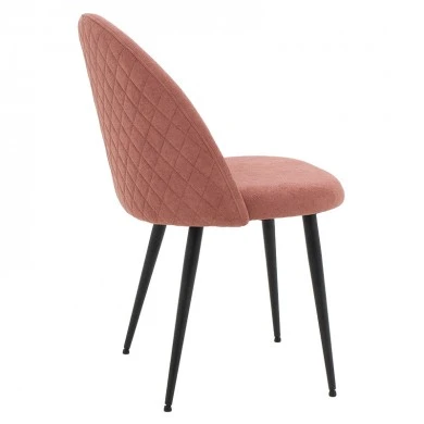 Καρέκλα Graceful pakoworld ύφασμα σάπιο μήλο-πόδι μαύρο