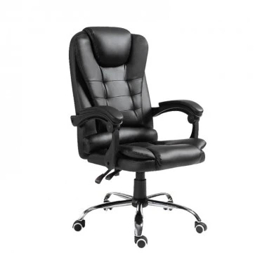 Manager&#039;s office chair Benett pakoworld black pu 62x48x110cm