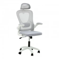 Office chair manager Delilah pakoworld mesh light grey