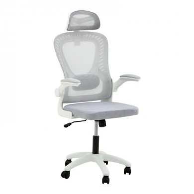 Office chair manager Delilah pakoworld mesh light grey