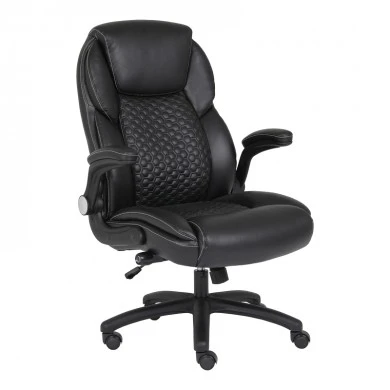 Desain pakoworld pu manager kantor kursi marwarna hitam 74x73x108-116cm