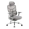 Director's office chair Karlo pakoworld white-black mesh fabric 72x70x112cm