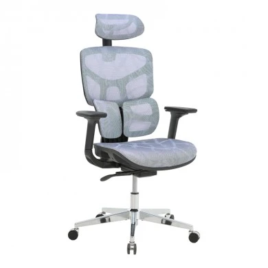 Director&#039;s office chair Karlo pakoworld blue mesh fabric 72x70x112cm