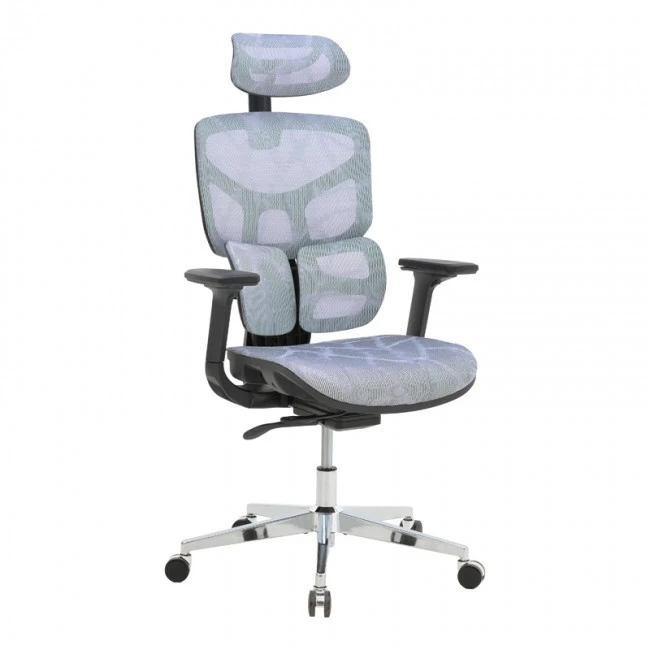 Director&#039;s office chair Karlo pakoworld blue mesh fabric 72x70x112cm