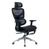 Office chair manager with footrest Thelonius pakoworld mesh black