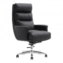 Manager's office chair Nagal pakoworld PU in black color 71x73x117-123cm Manager's office chair Nagal pakoworld PU in black color 71x73x117-123cm