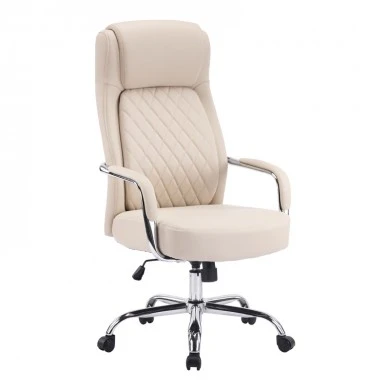 Manager office chair Rianda pakoworld beige pu 70x6x116-124cm