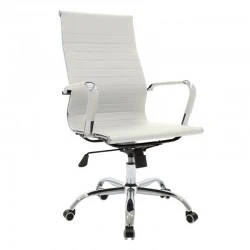 Manager office chair Valter pakoworld white pu 55.5x58x108cm