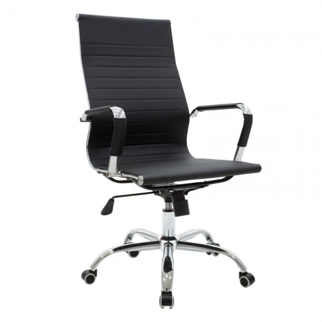 Manager office chair Valter pakoworld black pu 55.5x58x108cm