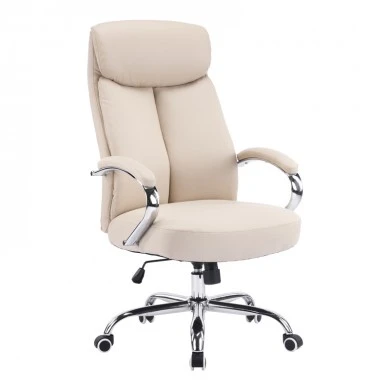 Manager office chair Venza pakoworld beige pu 70x65x117-124cm