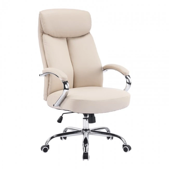 Manager office chair Venza pakoworld beige pu 70x65x117-124cm