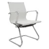 Visitor office chair Valter pakoworld white pu 55.5x52x95.5cm