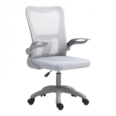 Work chair manager Annalise pakoworld mesh grey 57χ53χ100cm