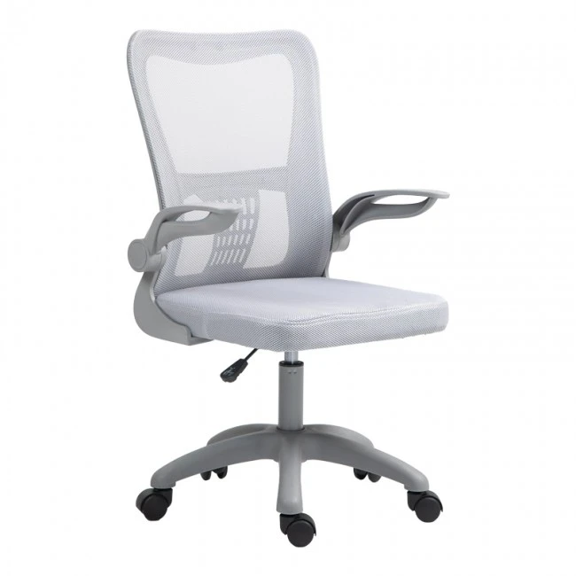 Work chair manager Annalise pakoworld mesh grey 57χ53χ100cm