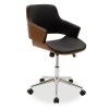 Manager office chair Fern pakoworld with black pu - walnut wood
