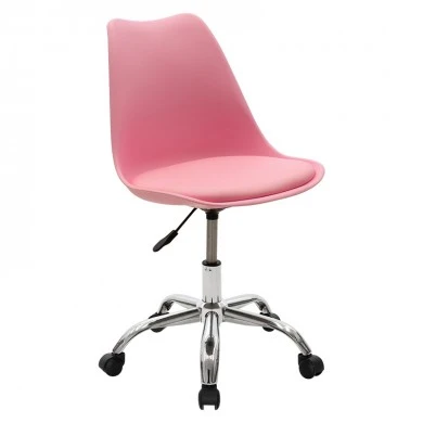 Office chair Gaston II pakoworld pp- pu in pink color