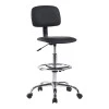 Icina pakoworld pu office-work chair on wheels in black shade 58x54x102-123cm