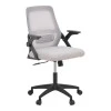 Office chair Reji pakoworld fabric mesh grey-beige and black frame 58x60x89-99cm