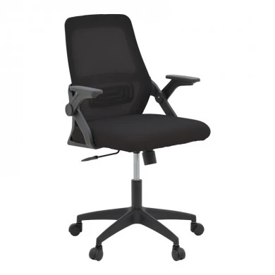 Office chair Reji pakoworld fabric mesh black 58x60x89-99cm