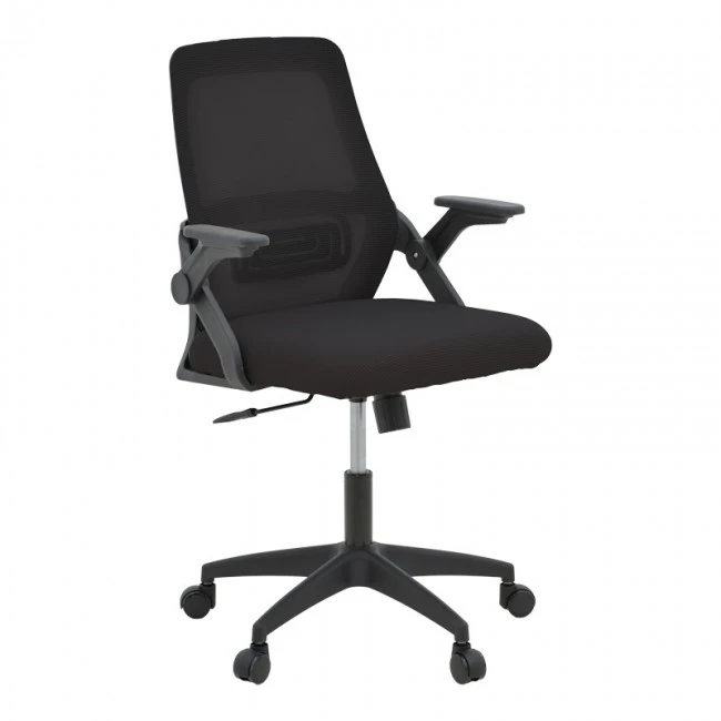 Office chair Reji pakoworld fabric mesh black 58x60x89-99cm