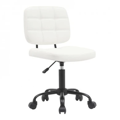 Office chair Sedia pakoworld pu white 50x50x75-85cm
