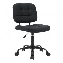 Office chair Sedia pakoworld pu black 50x50x75-85cm