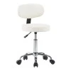Mafeshi pakoworld pu office-work chair on wheels in white shade 45x44x70-82cm