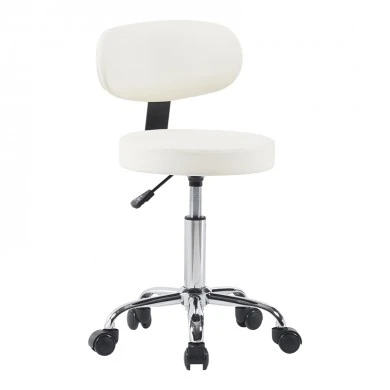 Mafeshi pakoworld pu office-work chair on wheels in white shade 45x44x70-82cm