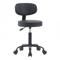 Mafeshi pakoworld pu office-work chair on wheels in black shade 45x44x70-82cm