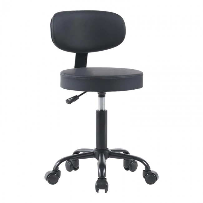 Mafeshi pakoworld pu office-work chair on wheels in black shade 45x44x70-82cm