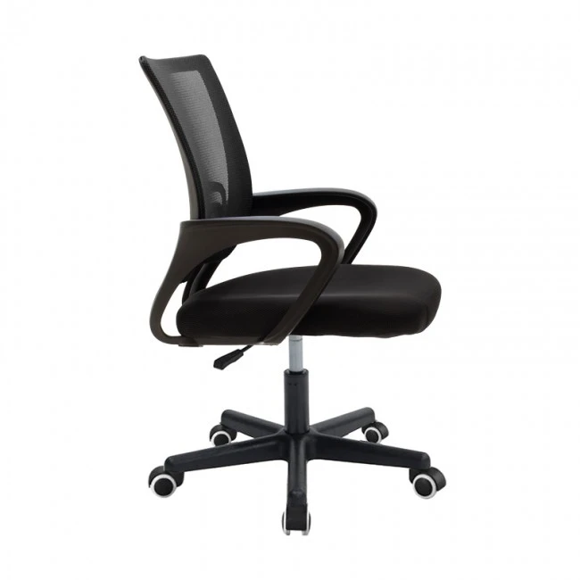 Berto II pakoworld office chair with mesh fabric in black shade 60x48x85-95cm