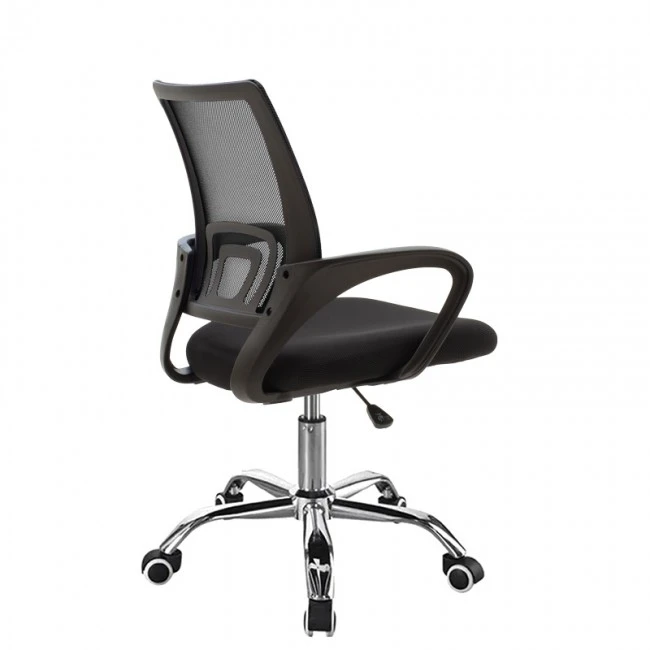 Berto II pakoworld office chair recline with mesh fabric in black shade 60x48x85-95cm