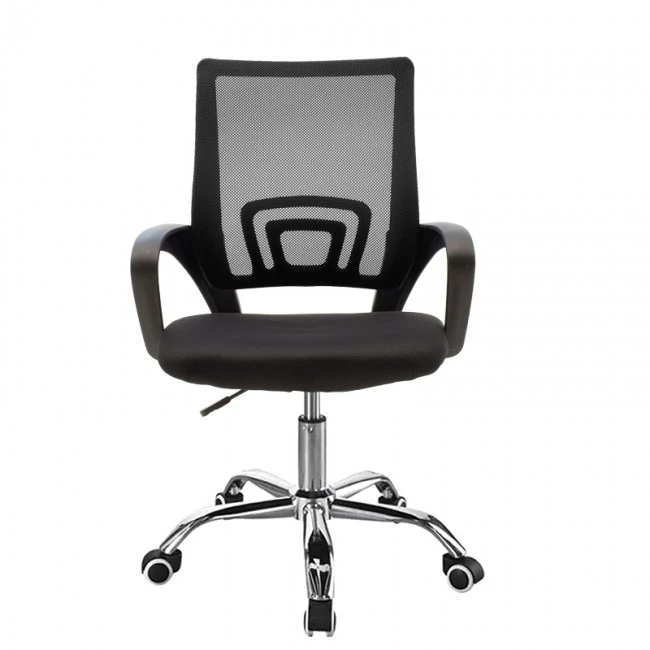Berto II pakoworld office chair recline with mesh fabric in black shade 60x48x85-95cm