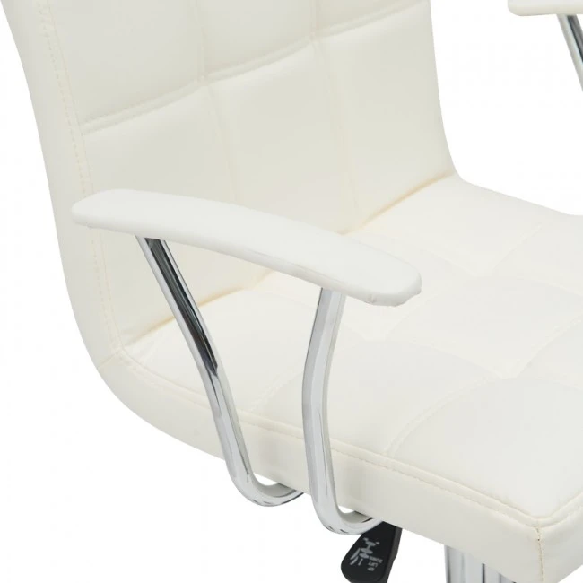 Office chair Buleco pakoworld pu white 56x46x74-86cm