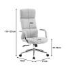 Manager office chair Bendona pakoworld beige pu 71x78x119-127cm