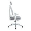 Manager office chair Commend pakoworld with fabric mesh in grey color