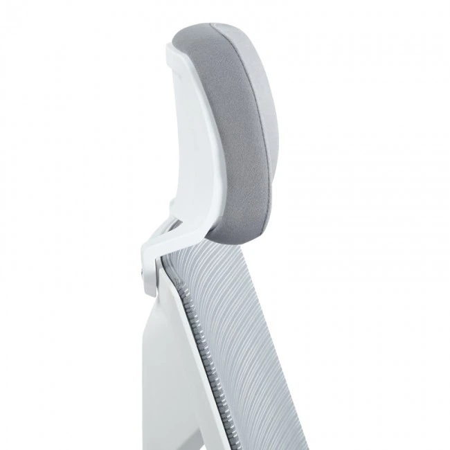 Manager office chair Commend pakoworld with fabric mesh in grey color