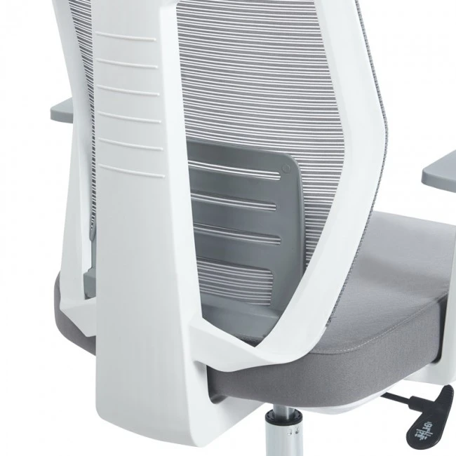Manager office chair Commend pakoworld with fabric mesh in grey color