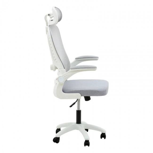 Office chair manager Delilah pakoworld mesh light grey